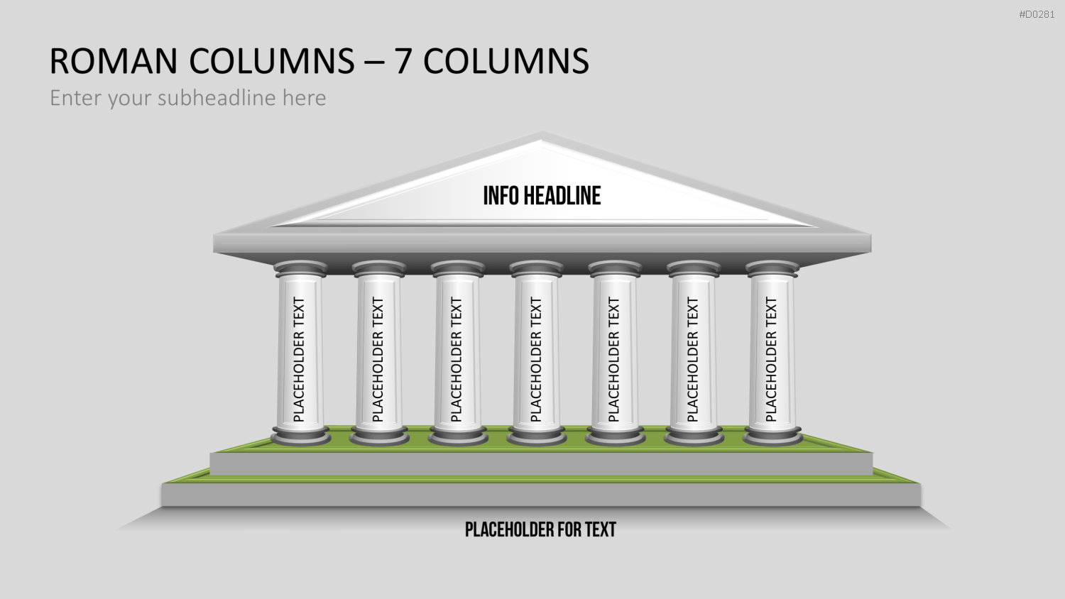 Tempel mit Säulen PowerPoint-Vorlage