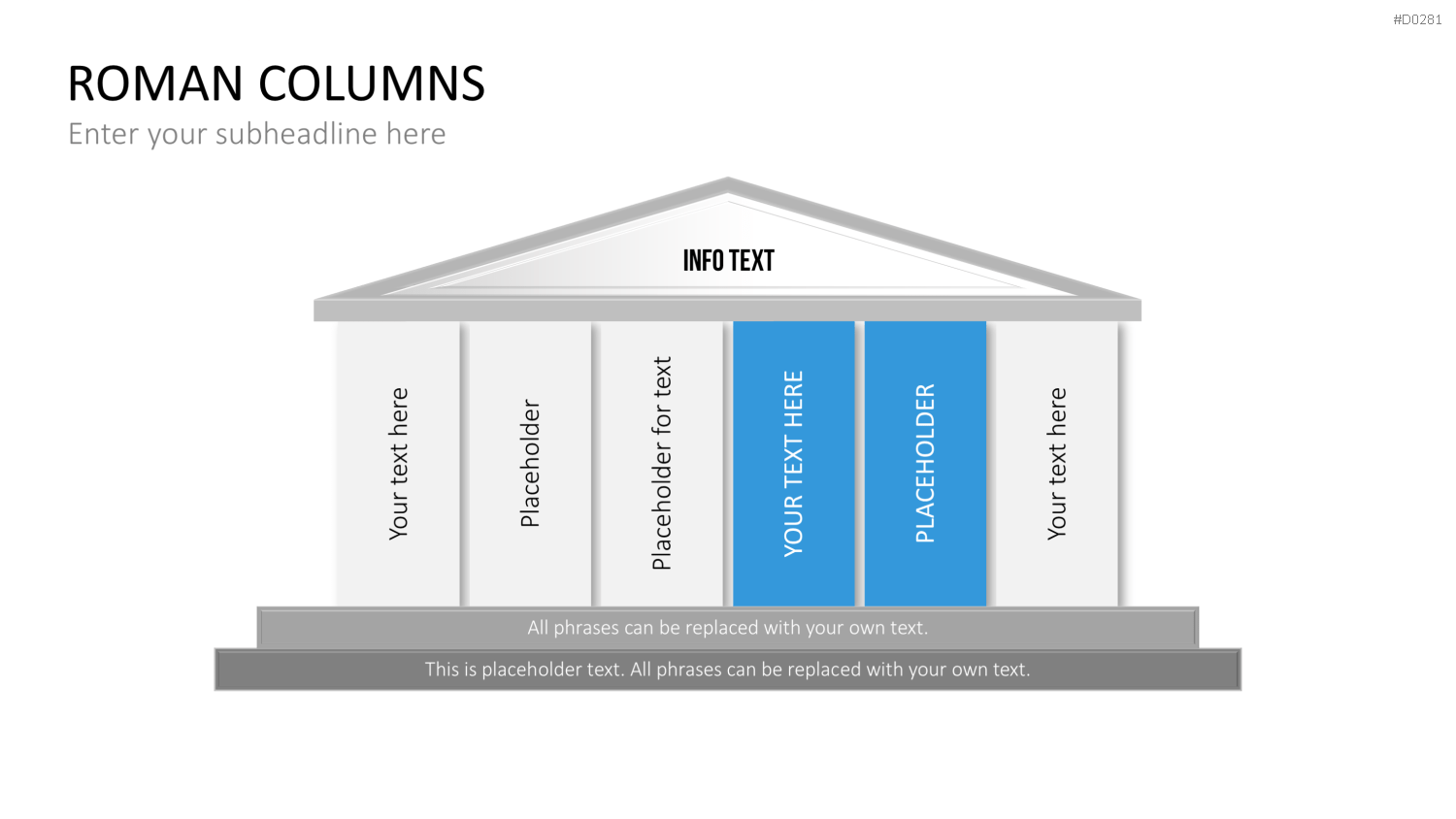 Tempel mit Säulen PowerPoint-Vorlage