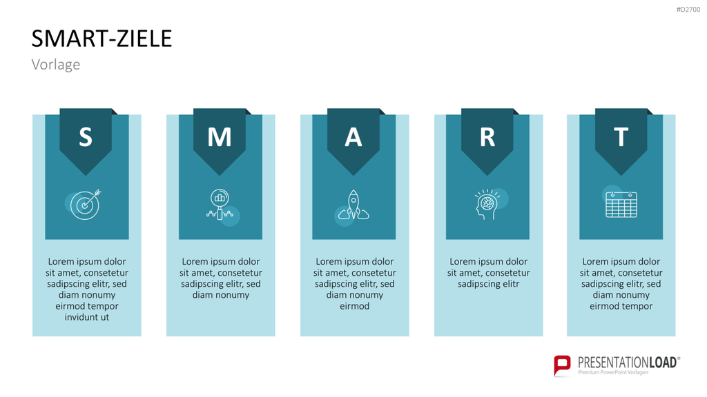 SMART Ziele PowerPoint-Vorlage