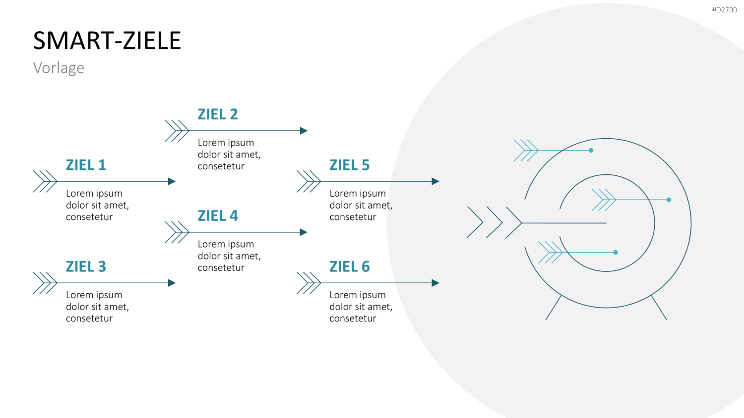SMART Ziele PowerPoint-Vorlage