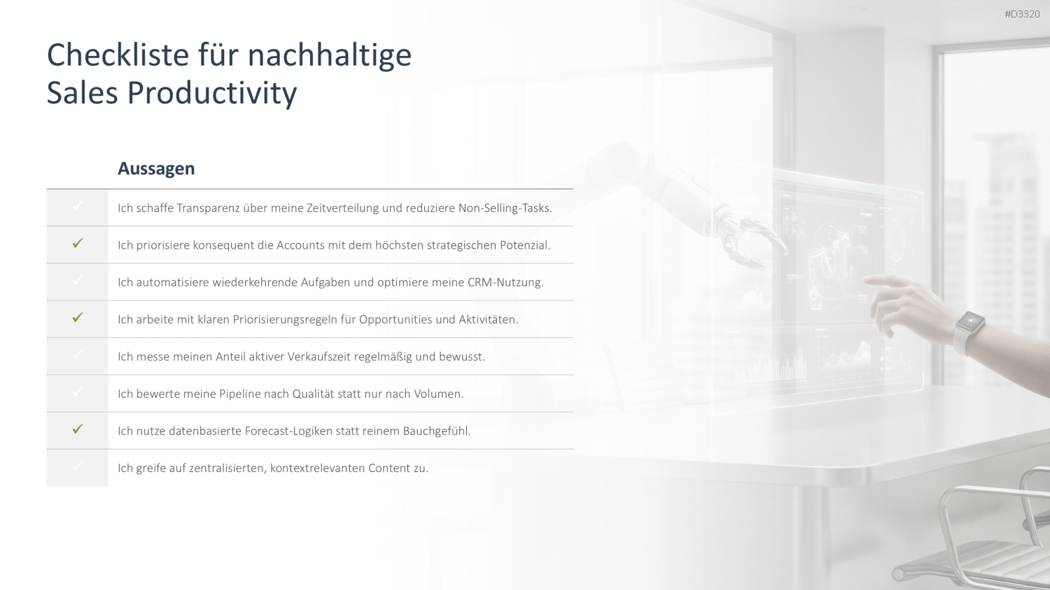 Sales Productivity PowerPoint-Vorlage