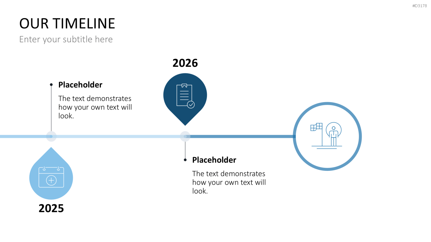 Scrolling Timeline PowerPoint-Vorlage