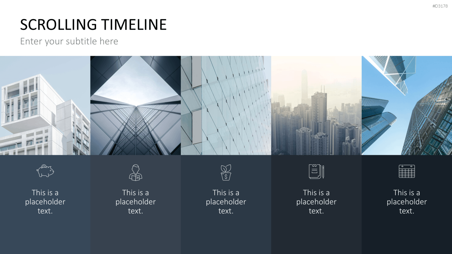 Scrolling Timeline PowerPoint-Vorlage