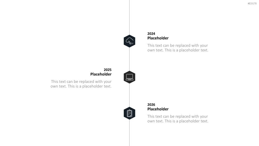 Scrolling Timeline PowerPoint-Vorlage