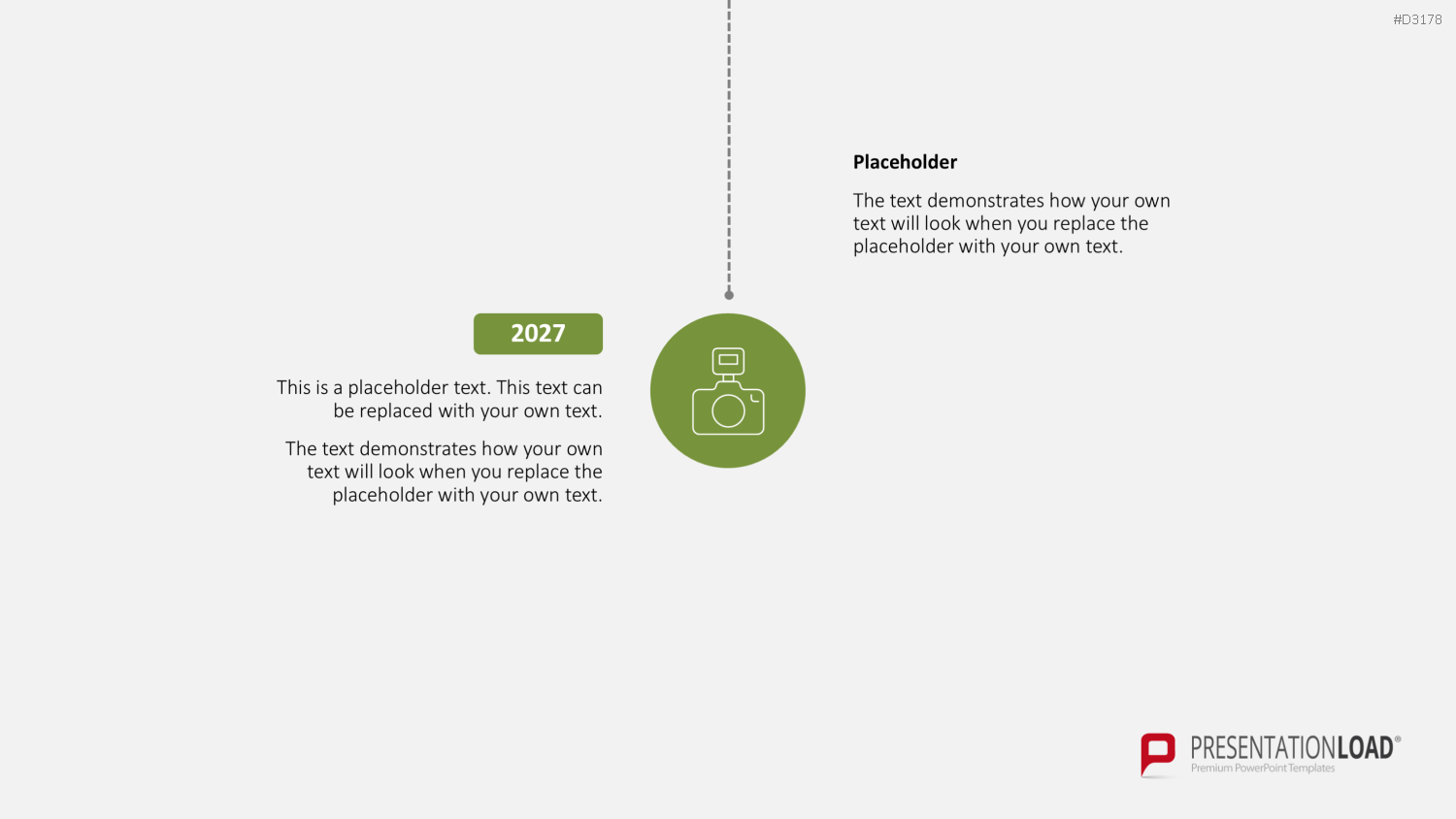 Scrolling Timeline PowerPoint-Vorlage