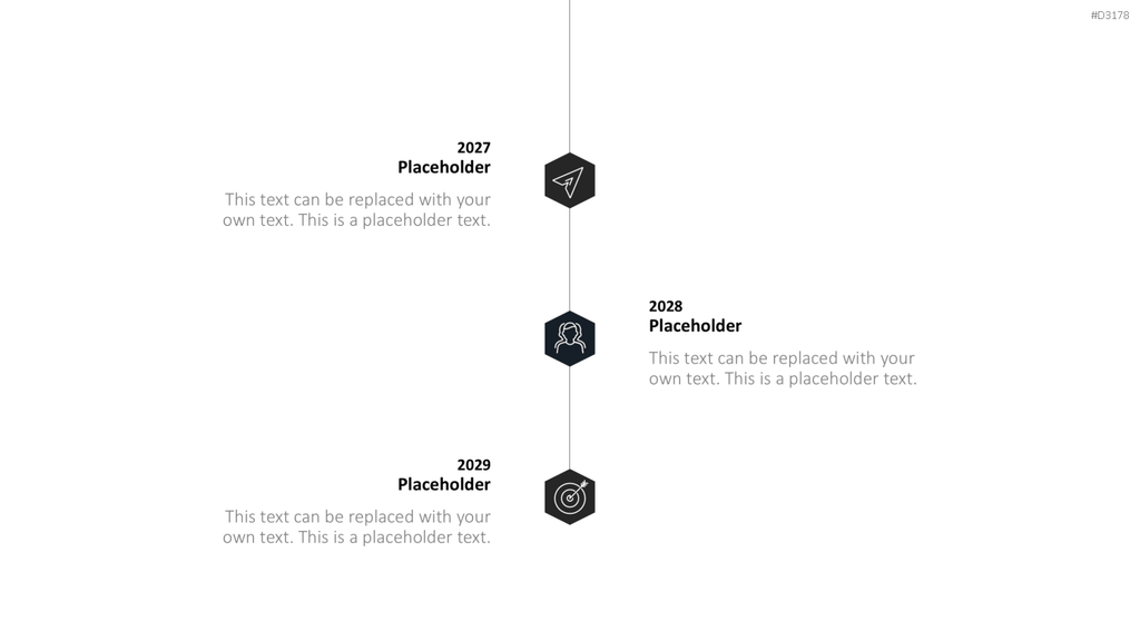Scrolling Timeline PowerPoint-Vorlage