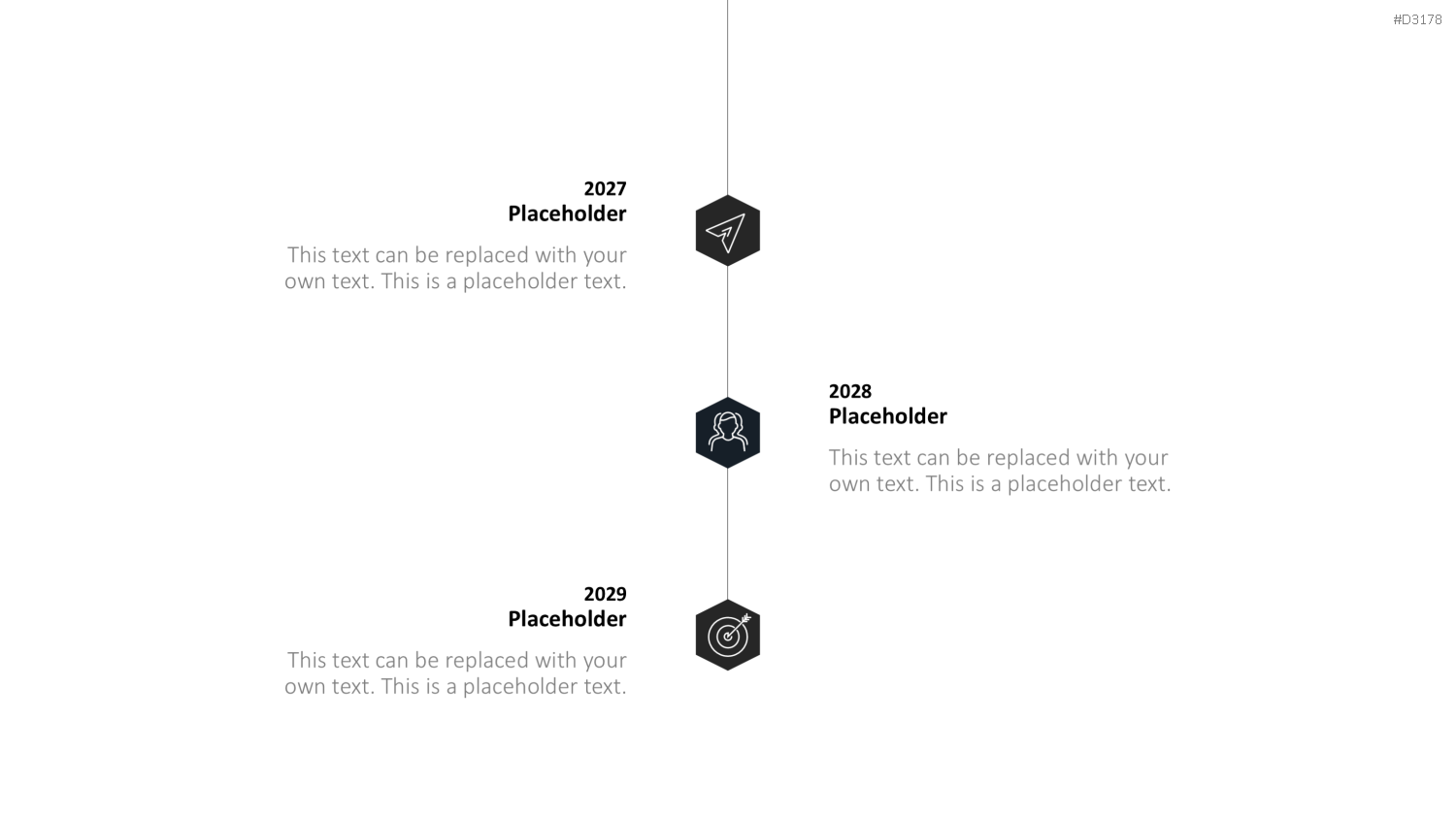 Scrolling Timeline PowerPoint-Vorlage