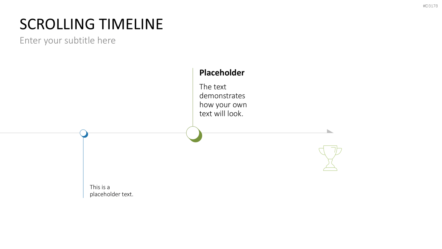Scrolling Timeline PowerPoint-Vorlage