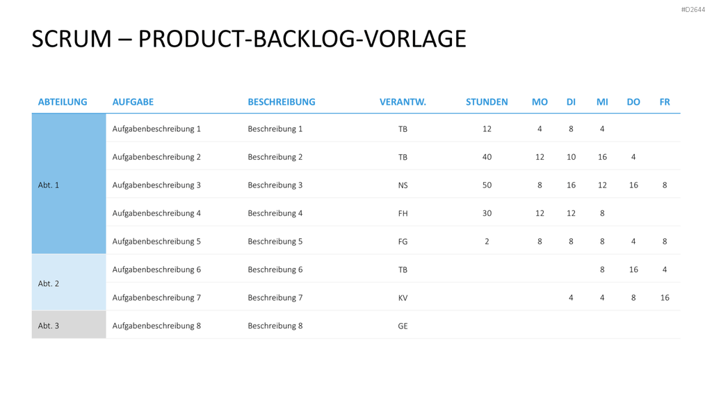 Scrum-Toolbox PowerPoint-Vorlage