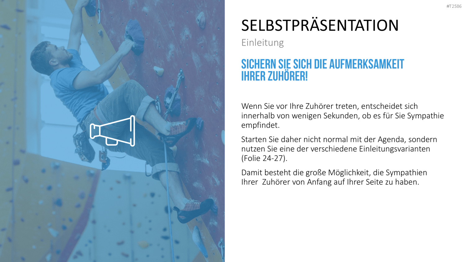Selbstpräsentation - Bergsteiger PowerPoint-Vorlage