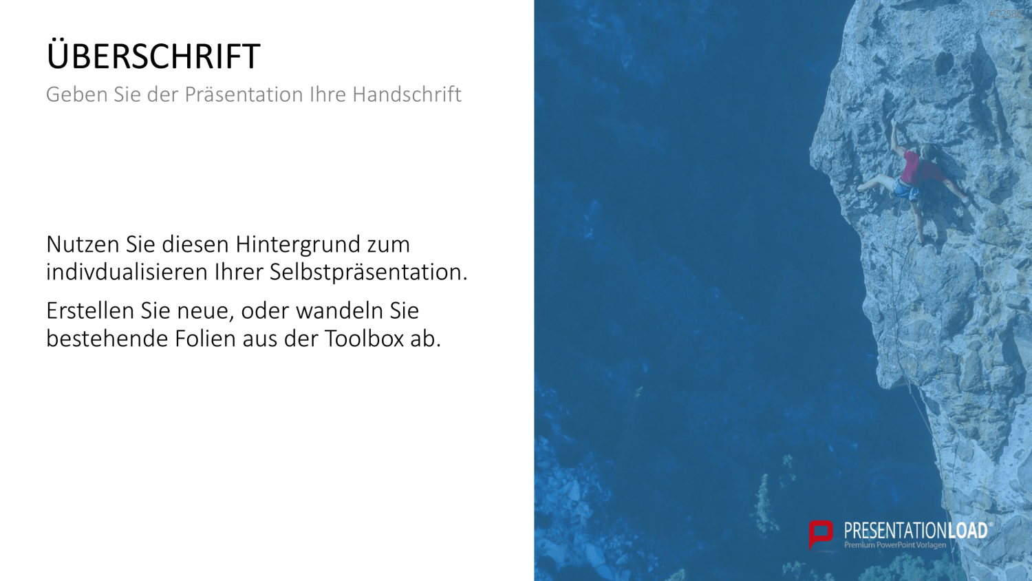 Selbstpräsentation - Bergsteiger PowerPoint-Vorlage