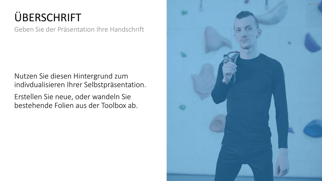 Selbstpräsentation - Bergsteiger PowerPoint-Vorlage