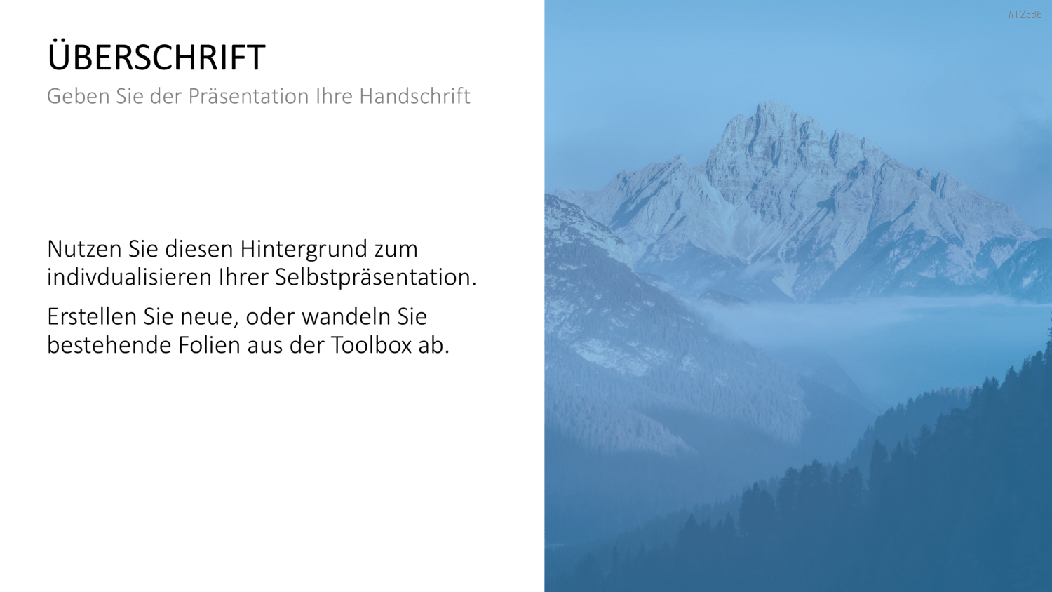Selbstpräsentation - Bergsteiger PowerPoint-Vorlage