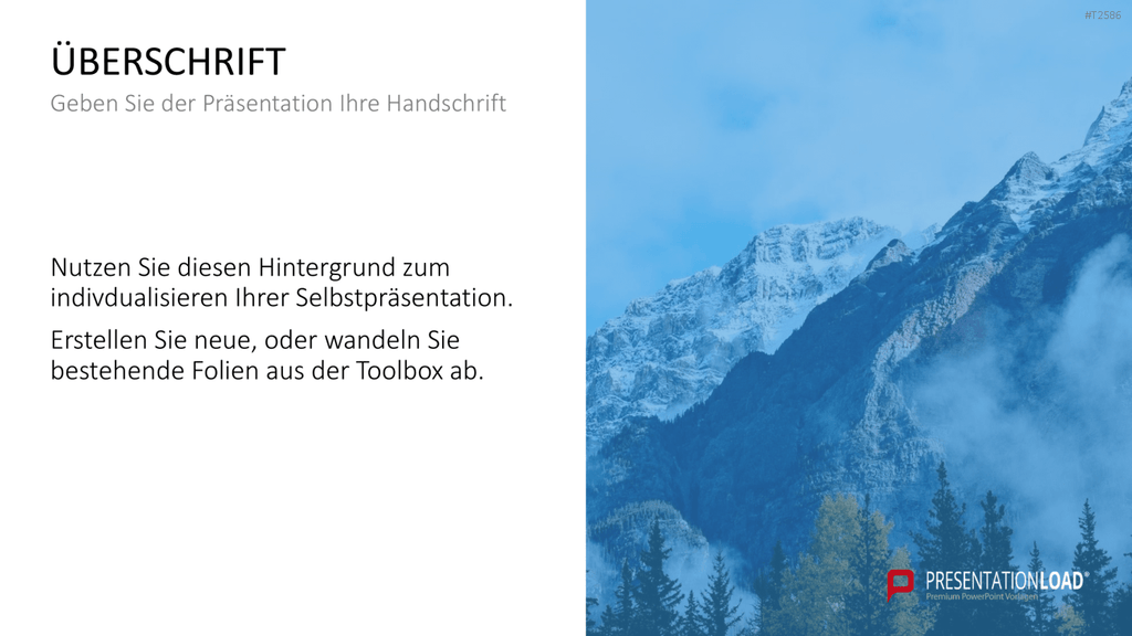 Selbstpräsentation - Bergsteiger PowerPoint-Vorlage