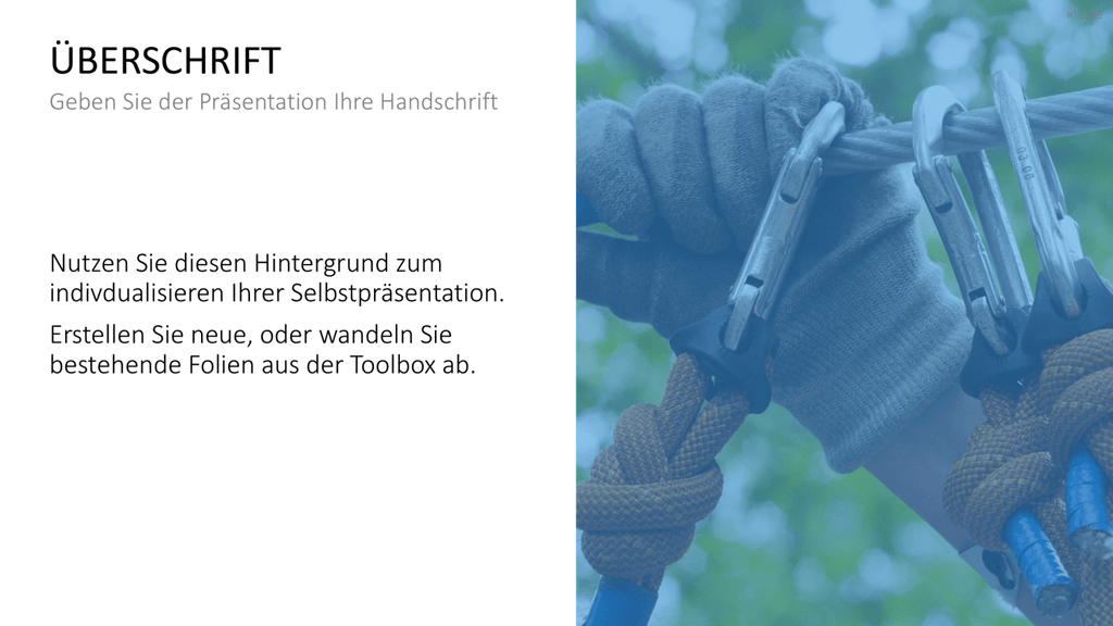 Selbstpräsentation - Bergsteiger PowerPoint-Vorlage