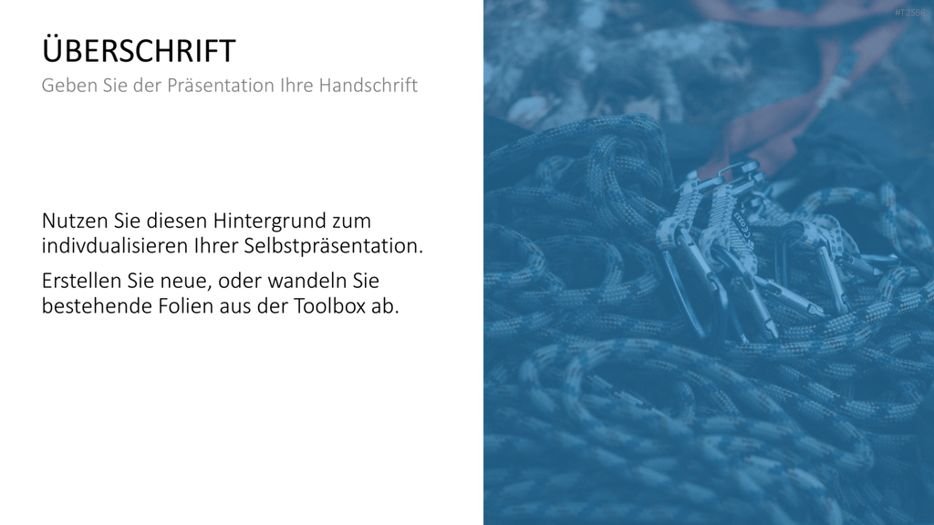 Selbstpräsentation - Bergsteiger PowerPoint-Vorlage