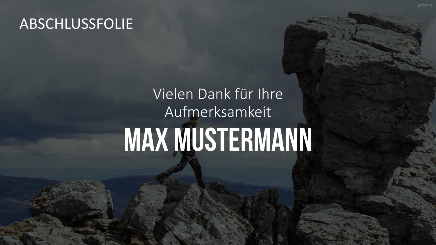 Selbstpräsentation - Bergsteiger PowerPoint-Vorlage