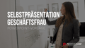 Selbstpräsentation - Geschäftsfrau PowerPoint-Vorlage