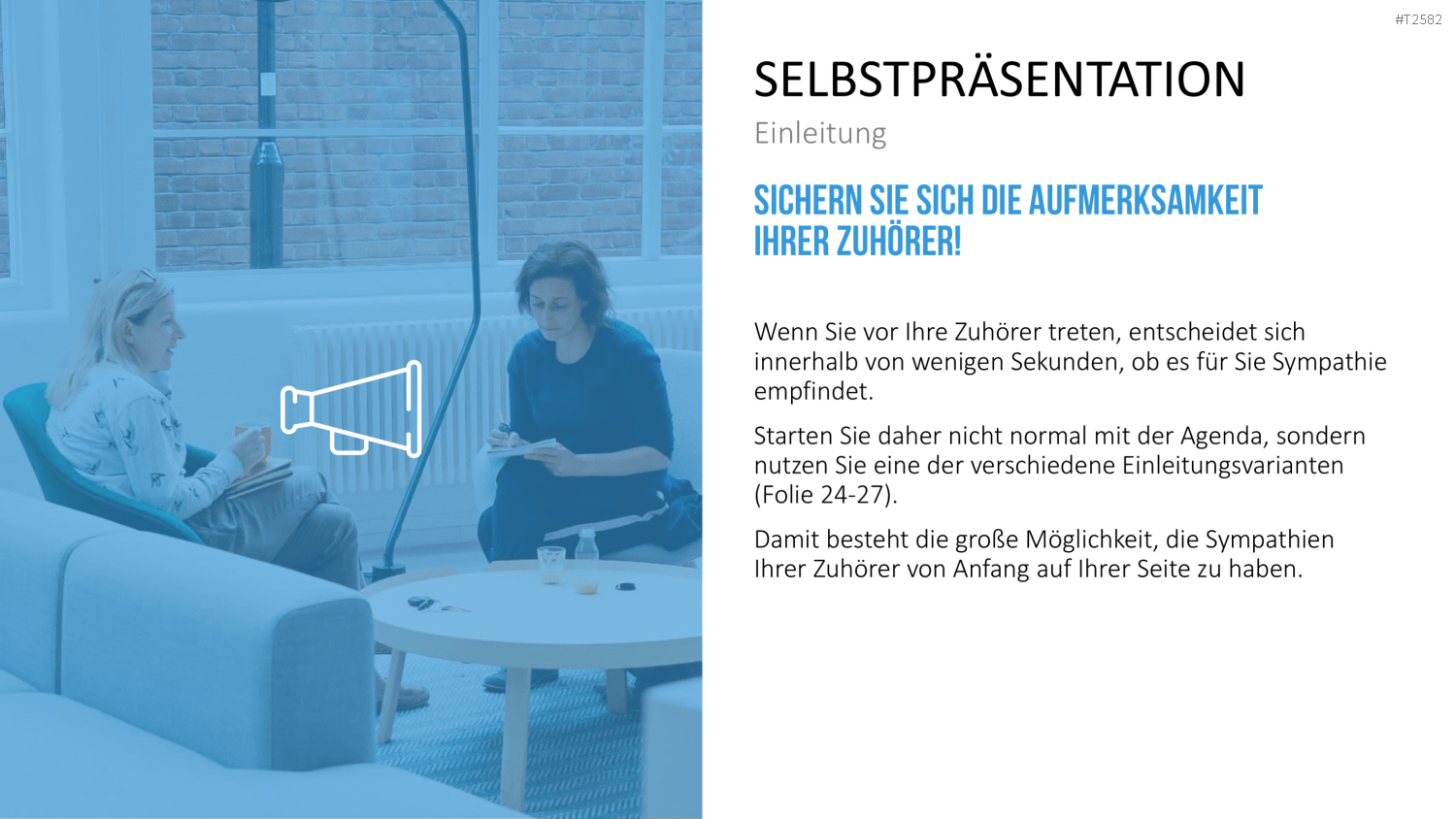 Selbstpräsentation - Geschäftsfrau PowerPoint-Vorlage