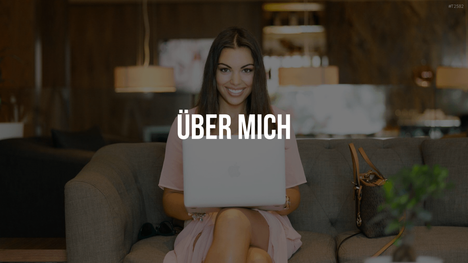 Selbstpräsentation - Geschäftsfrau PowerPoint-Vorlage