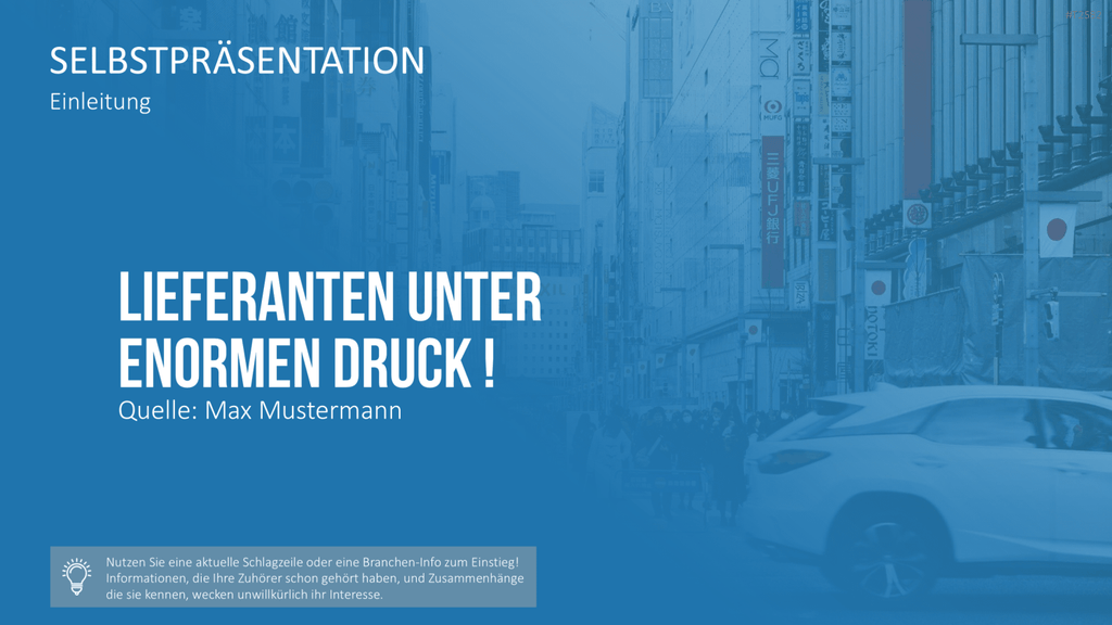 Selbstpräsentation - Geschäftsfrau PowerPoint-Vorlage
