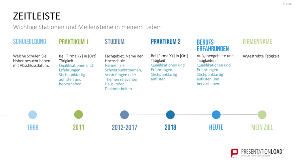 Selbstpräsentation - Geschäftsfrau PowerPoint-Vorlage
