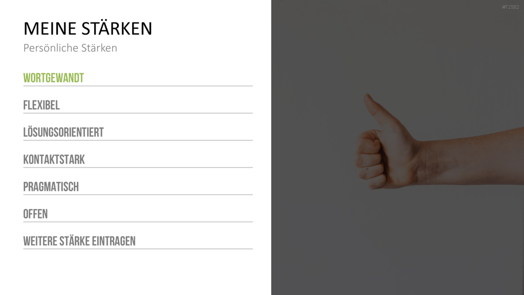Selbstpräsentation - Geschäftsfrau PowerPoint-Vorlage