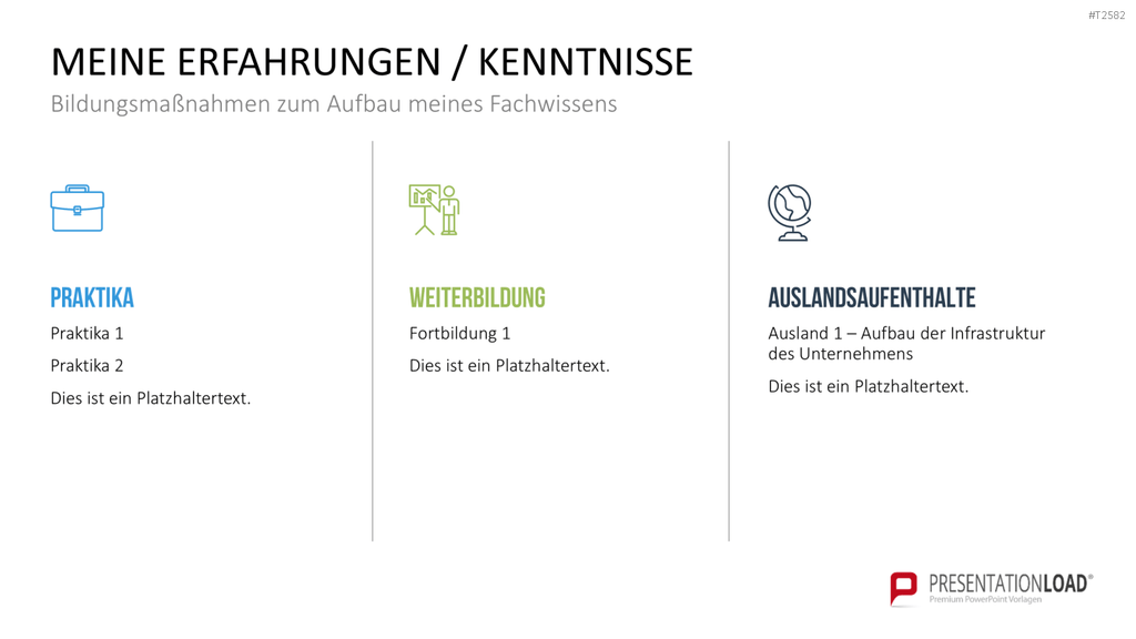 Selbstpräsentation - Geschäftsfrau PowerPoint-Vorlage