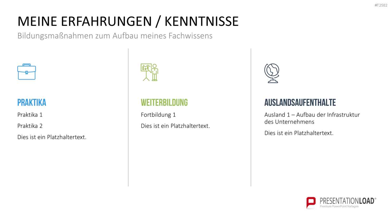 Selbstpräsentation - Geschäftsfrau PowerPoint-Vorlage