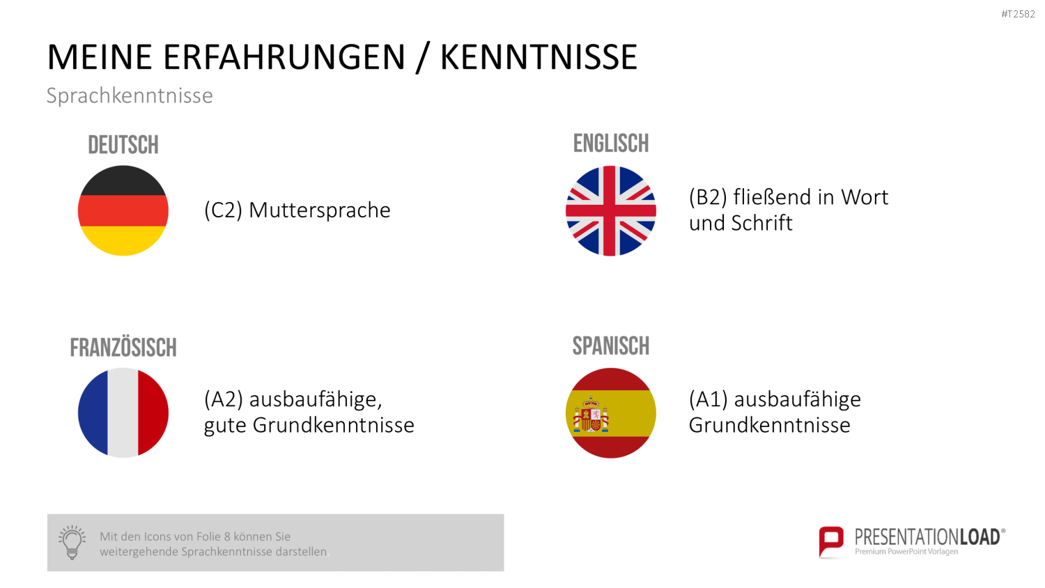 Selbstpräsentation - Geschäftsfrau PowerPoint-Vorlage