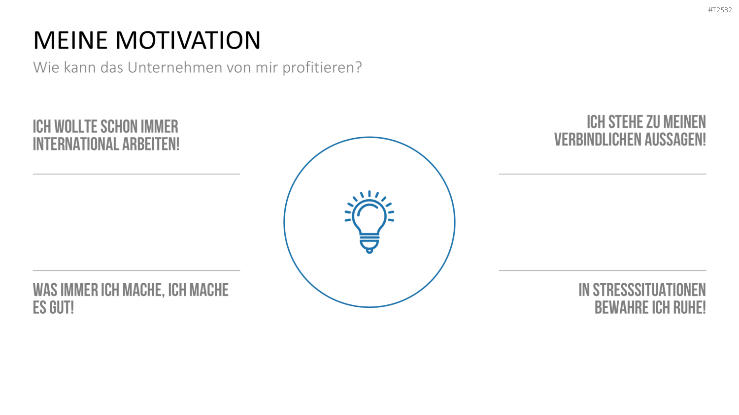 Selbstpräsentation - Geschäftsfrau PowerPoint-Vorlage