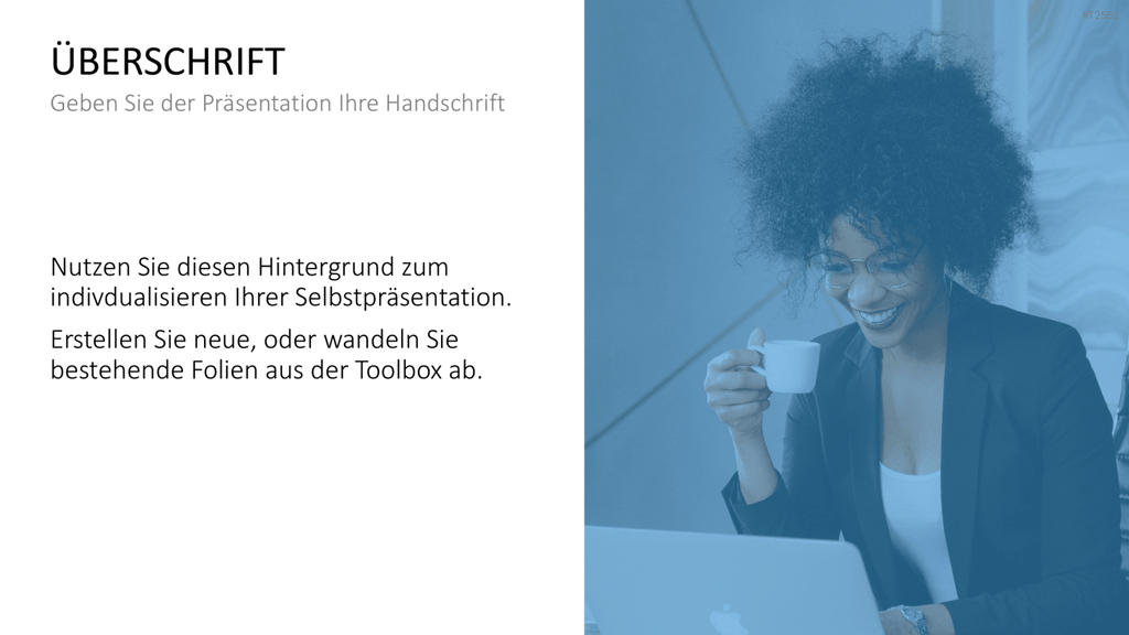 Selbstpräsentation - Geschäftsfrau PowerPoint-Vorlage