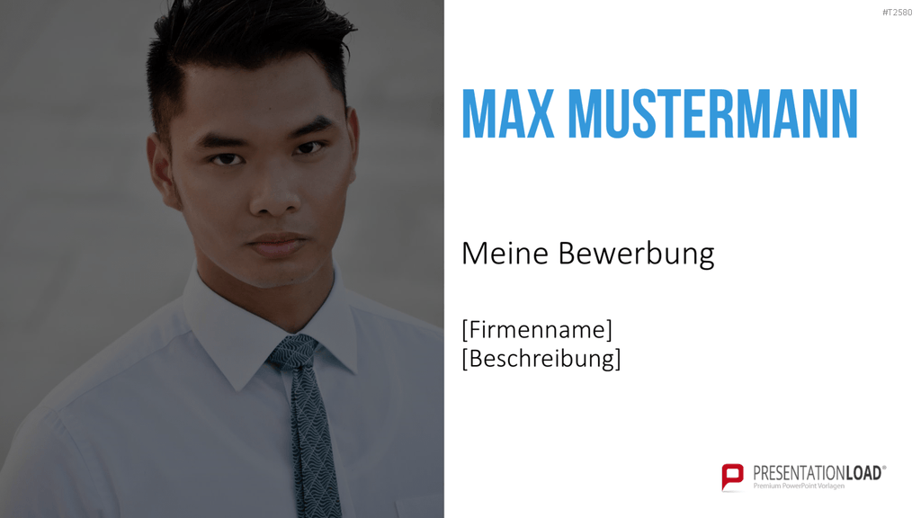 Selbstpräsentation - Geschäftsmann PowerPoint-Vorlage