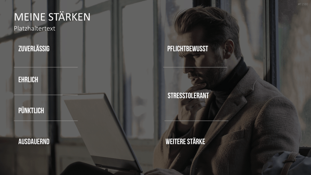 Selbstpräsentation - Geschäftsmann PowerPoint-Vorlage