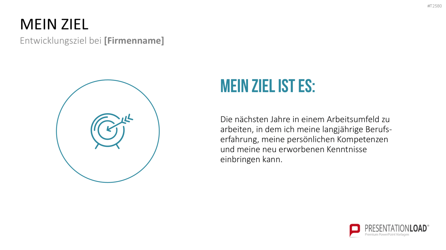 Selbstpräsentation - Geschäftsmann PowerPoint-Vorlage