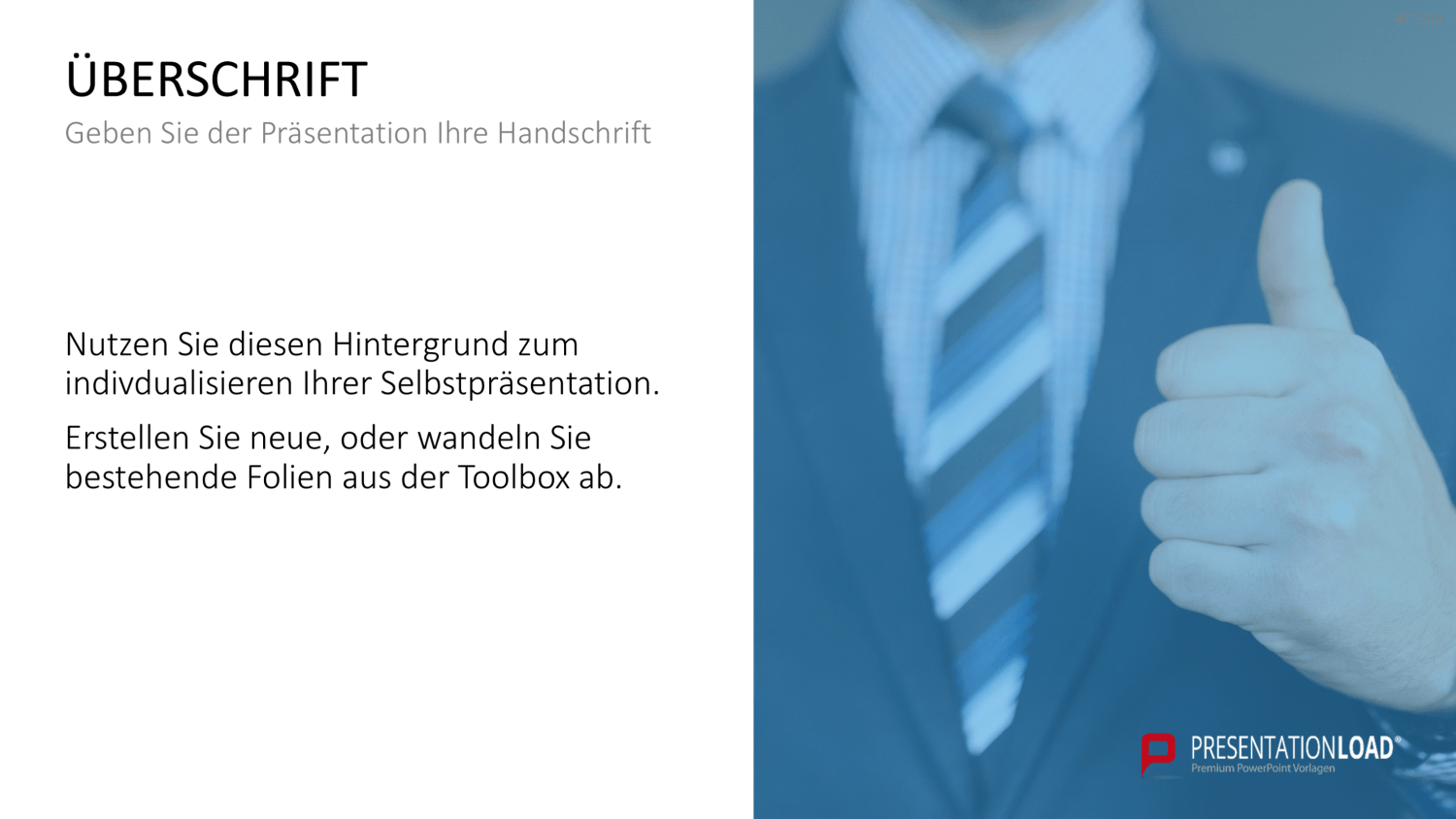 Selbstpräsentation - Geschäftsmann PowerPoint-Vorlage