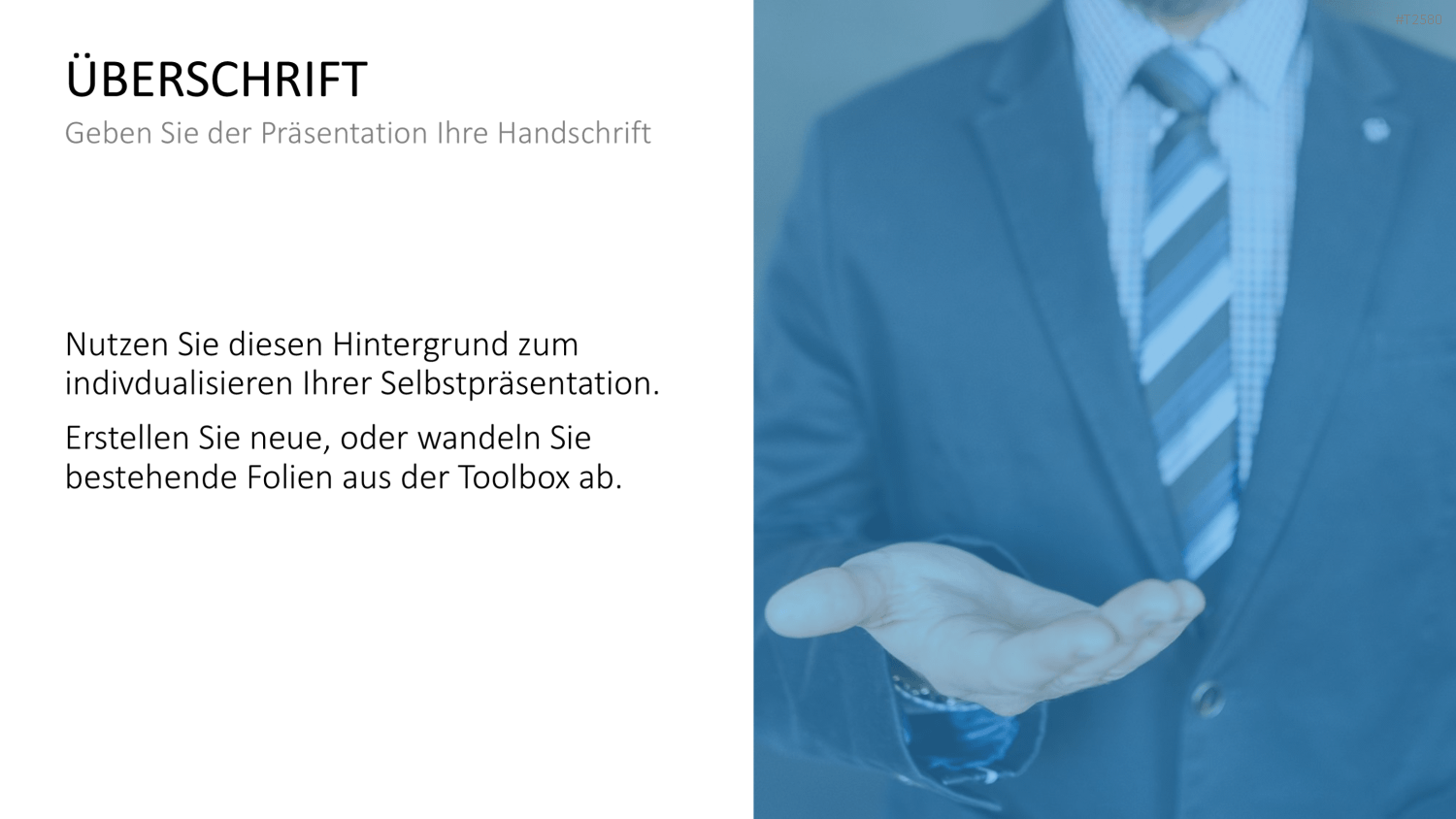 Selbstpräsentation - Geschäftsmann PowerPoint-Vorlage