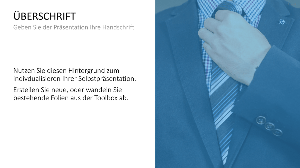 Selbstpräsentation - Geschäftsmann PowerPoint-Vorlage