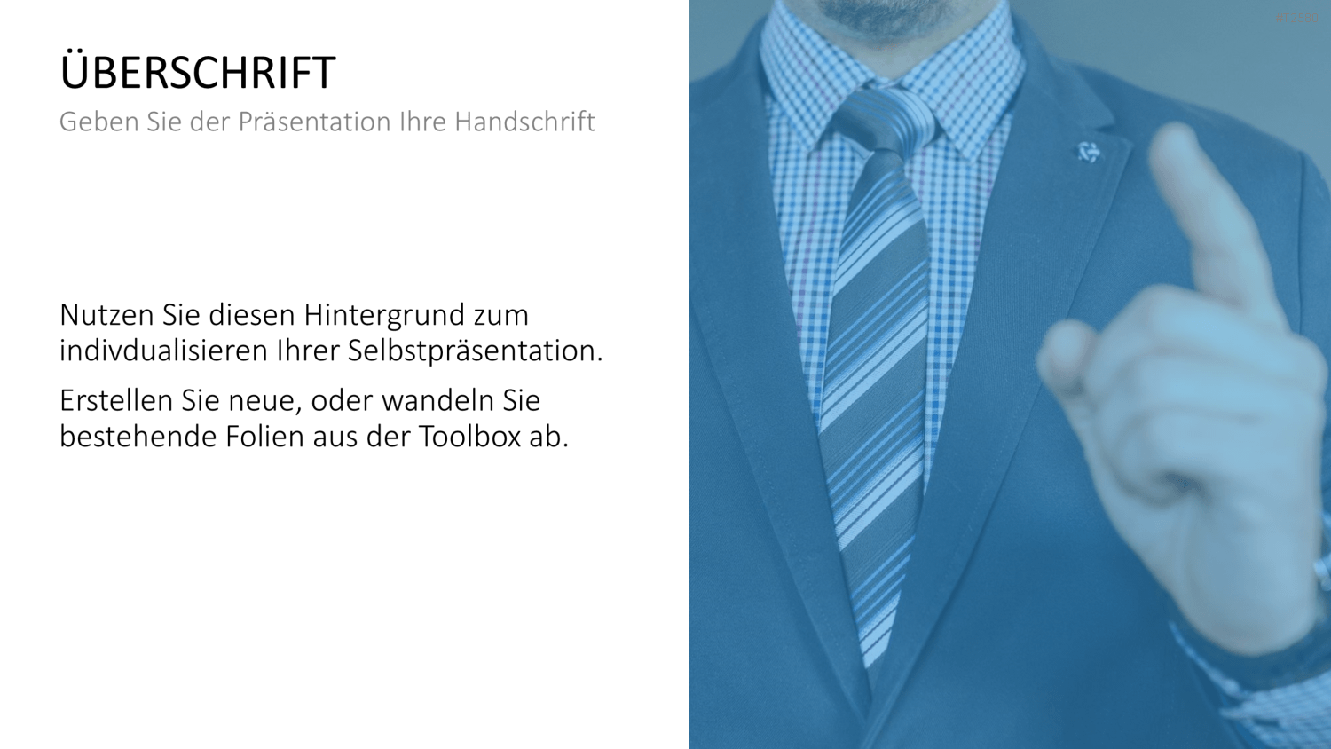 Selbstpräsentation - Geschäftsmann PowerPoint-Vorlage