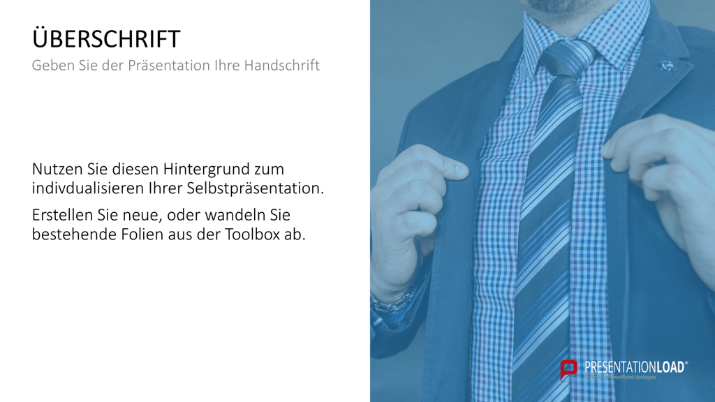 Selbstpräsentation - Geschäftsmann PowerPoint-Vorlage