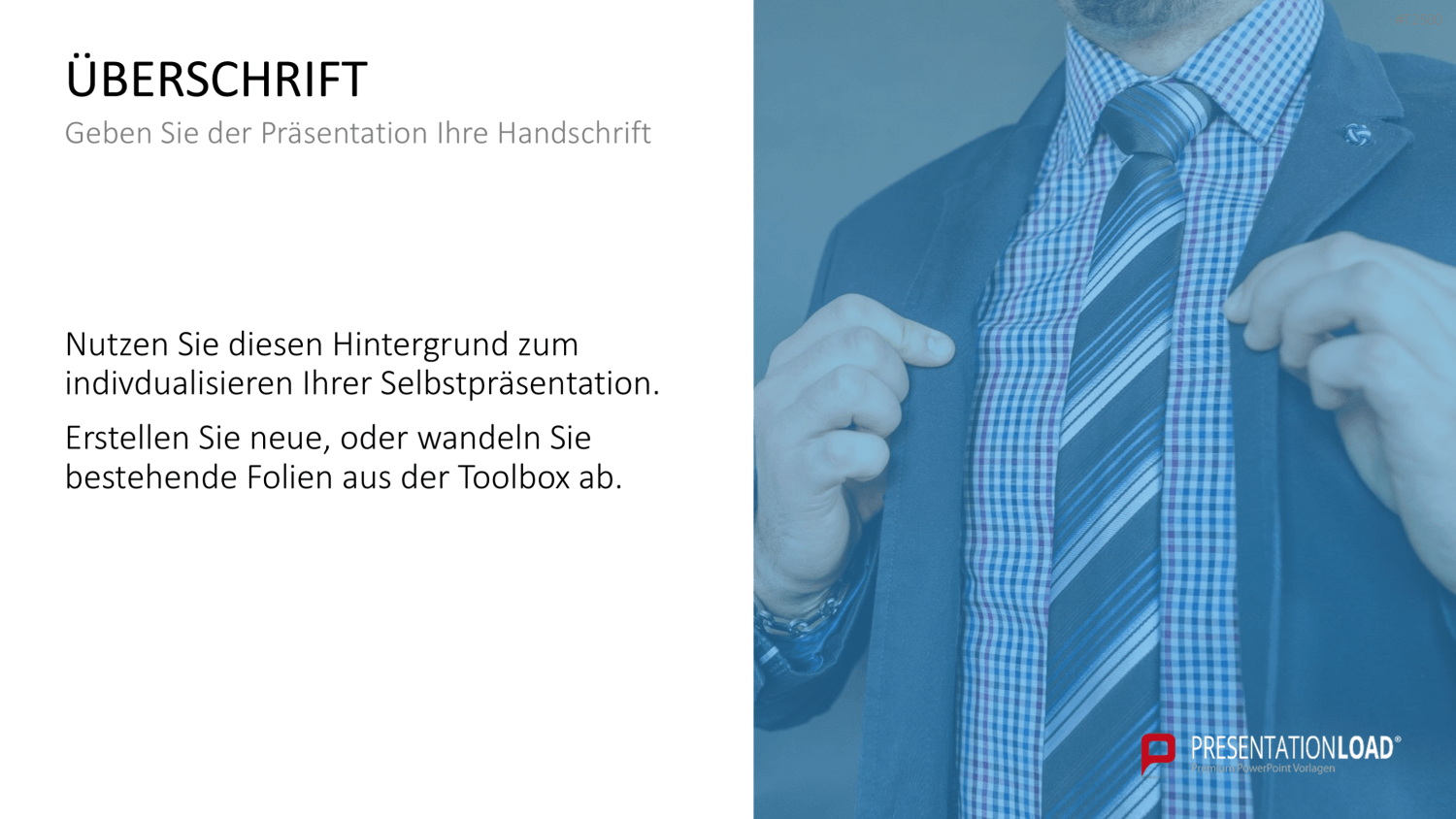 Selbstpräsentation - Geschäftsmann PowerPoint-Vorlage