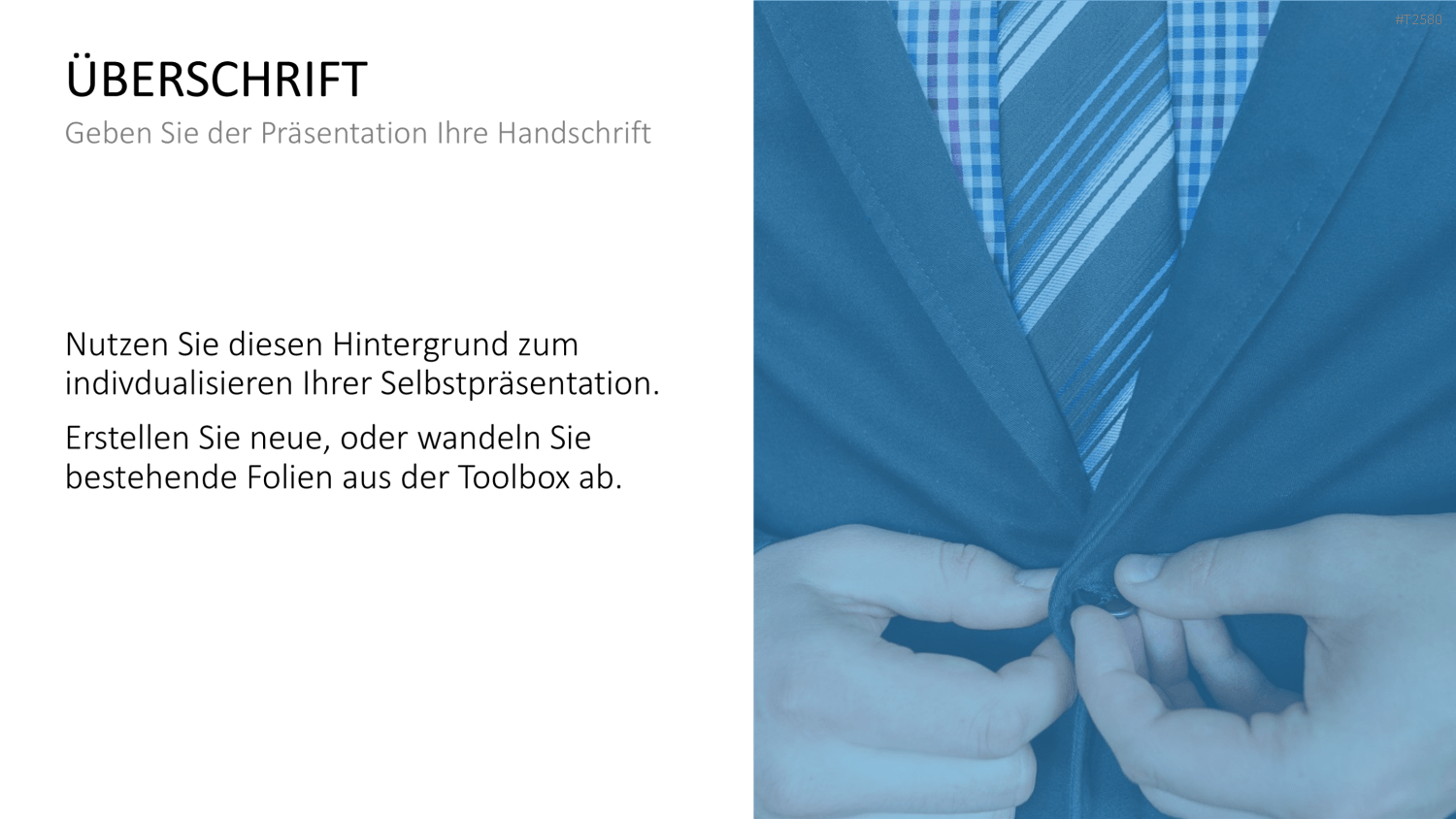 Selbstpräsentation - Geschäftsmann PowerPoint-Vorlage