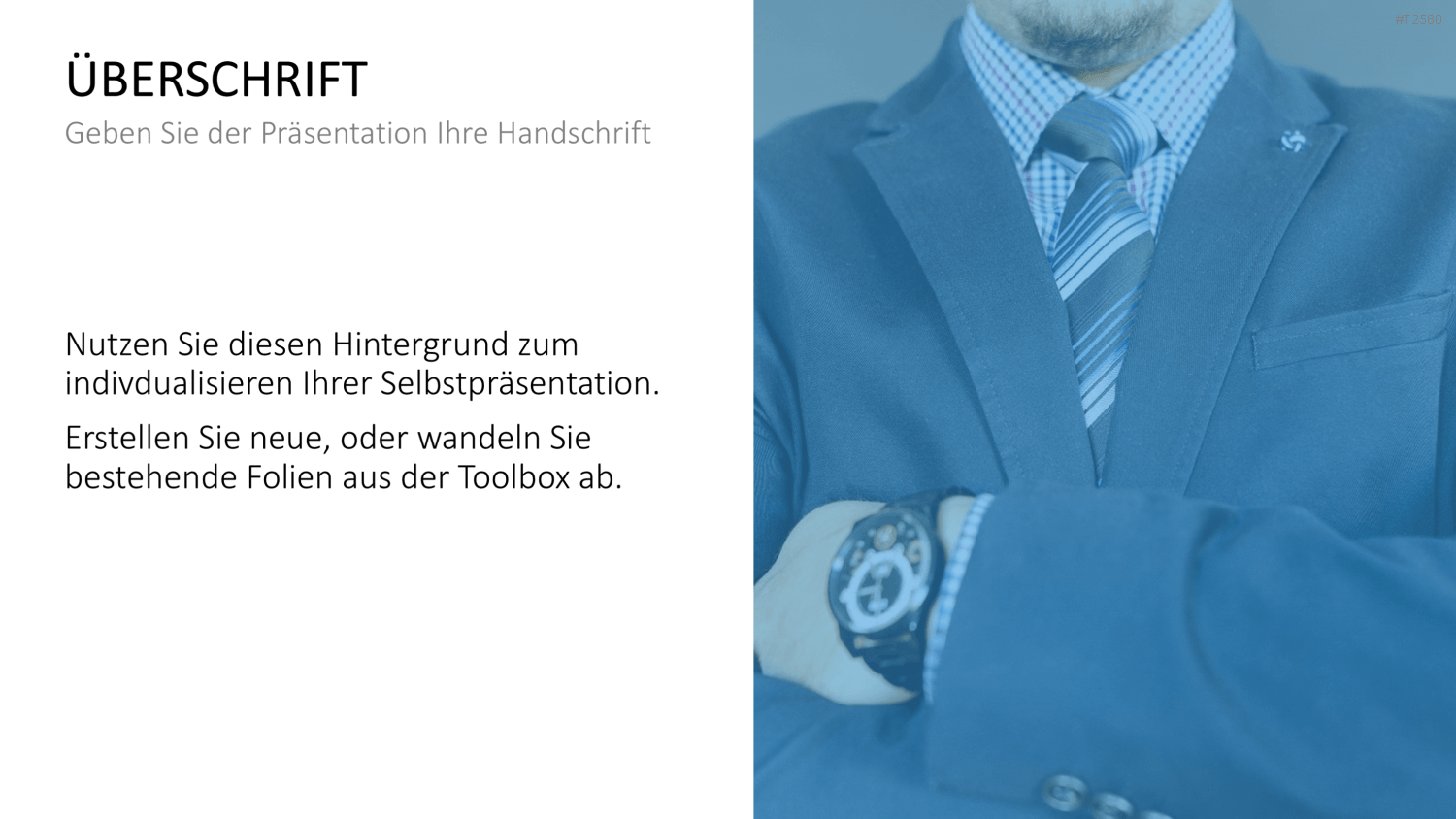 Selbstpräsentation - Geschäftsmann PowerPoint-Vorlage