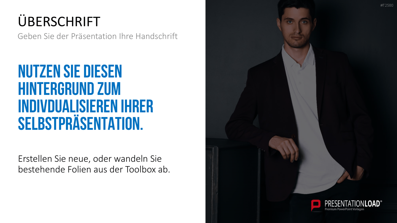 Selbstpräsentation - Geschäftsmann PowerPoint-Vorlage