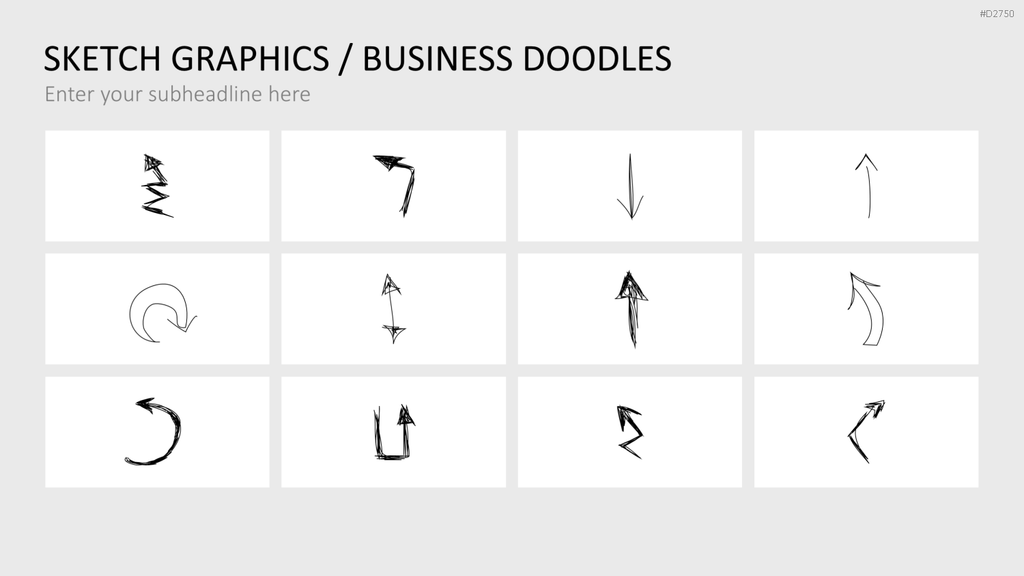 Skizzen Grafiken PowerPoint-Vorlage