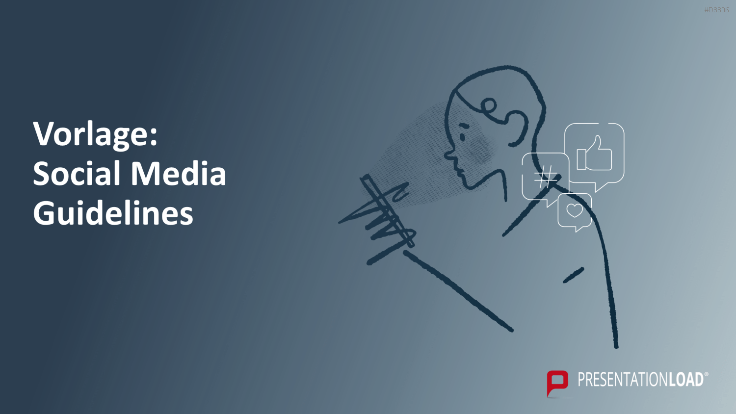 Social Media Guidelines PowerPoint-Vorlage