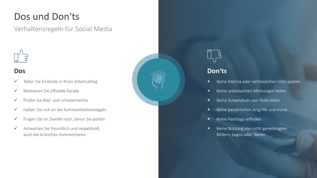Social Media Guidelines PowerPoint-Vorlage