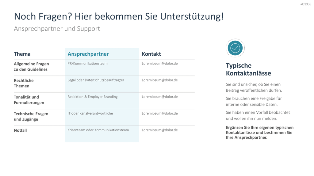 Social Media Guidelines PowerPoint-Vorlage