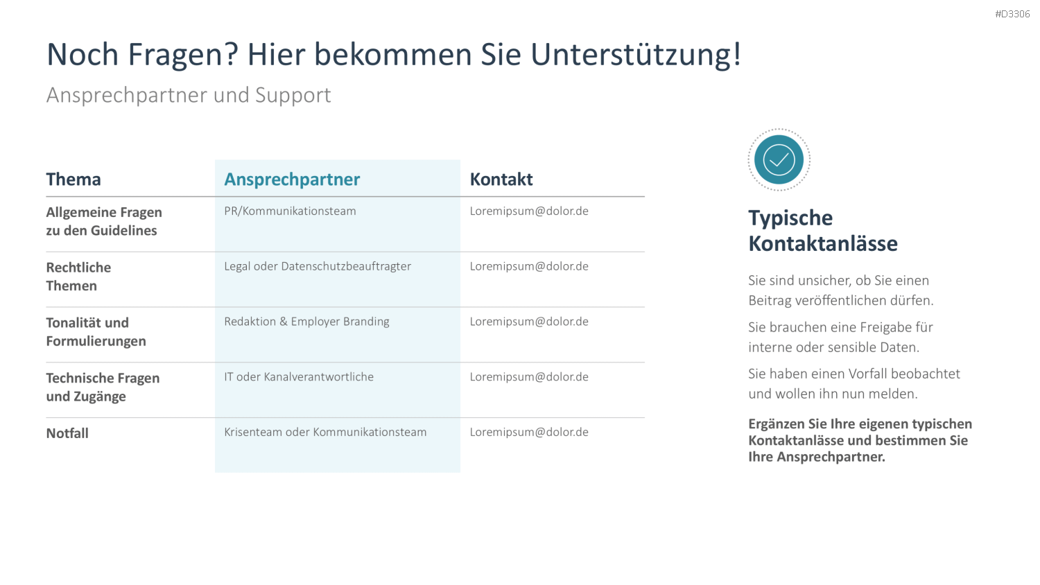 Social Media Guidelines PowerPoint-Vorlage