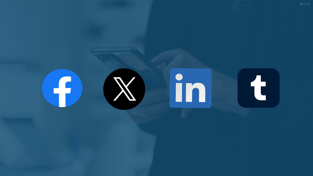 Social-Media-Icons – Tastatur PowerPoint-Vorlage